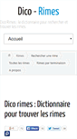 Mobile Screenshot of dico-rimes.com