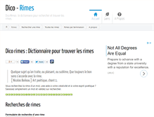 Tablet Screenshot of dico-rimes.com